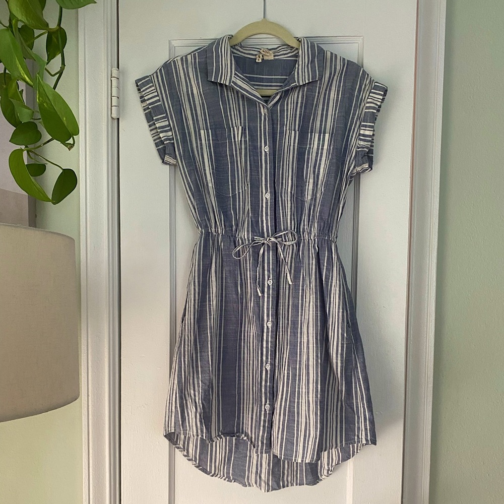 Linen Striped Dress